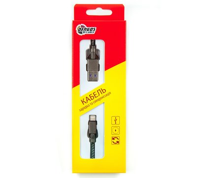 Зображення 4 Кабель Dengos USB-Lightning 4A 1м Black - NTK-L-KPR-USB3-BLACK