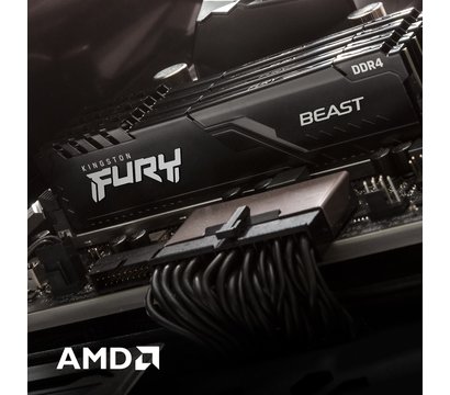 Зображення 4 Оперативна пам`ять Kingston Fury Beast Black DDR4 2x16384Mb 3200MHz — KF432C16BBK2/32