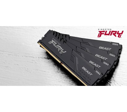 Зображення 2 Оперативна пам`ять Kingston Fury Beast Black DDR4 16384Mb 3600MHz — KF436C18BB/16