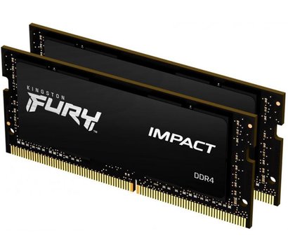 Изображение 2 Оперативная память Kingston SoDIMM Fury Impact DDR4 2x32768Mb 3200Mhz — KF432S20IBK2/64