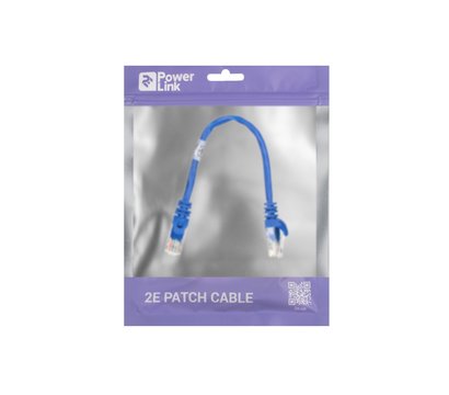 Зображення 3 Патч-корд кручена пара 2E UTP Cat.5e (0.2 м) blue