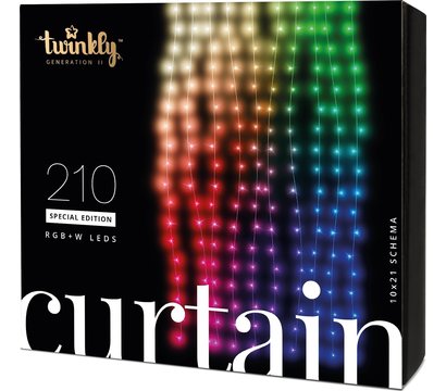 Зображення 2 Світлодіодні гірлянди Twinkly Curtain Wall RGBW Gen II TWW210SPP-TEU