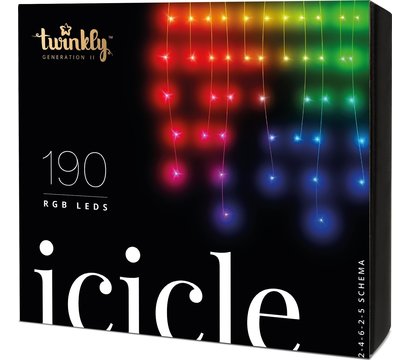 Зображення 2 Світлодіодні гірлянди Twinkly Icicle RGB Gen II TWI190STP-TEU