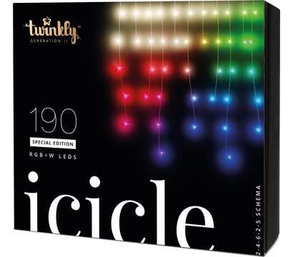 Зображення 2 Світлодіодні гірлянди Twinkly Icicle RGBW Gen II TWI190SPP-TEU