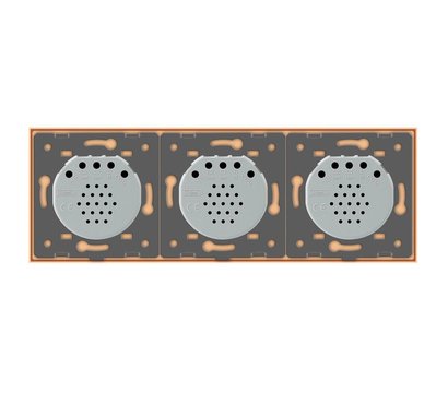 Изображение 3 Смарт выключатель Livolo VL-C701Z/C701Z/C702Z-13 Gold glass