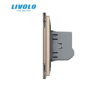 Изображение 2 Смарт светорегулятор Livolo ZigBee VL-C7FC1DZ-2AP Gold