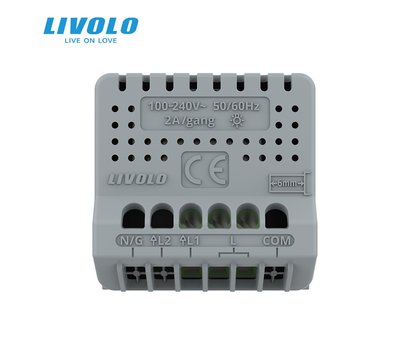 Изображение 4 Смарт светорегулятор Livolo VL-FC1DZ-2IP Grey
