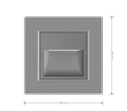 Изображение 5 Светодиодный светильник Livolo 722800615 Grey glass лестничный