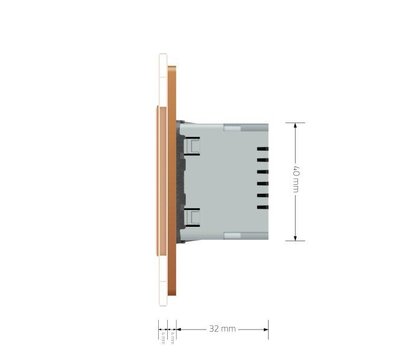 Изображение 6 Светодиодный светильник Livolo 722800613 Gold glass лестничный