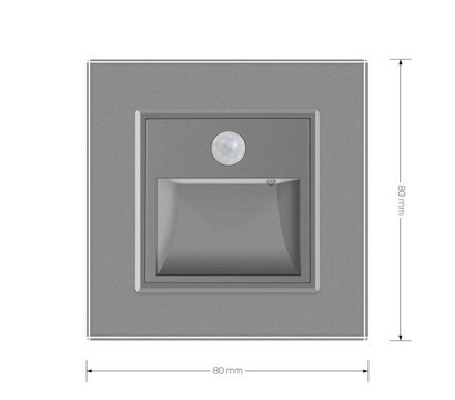 Изображение 6 Светодиодный светильник Livolo 722800515 Grey glass лестничный