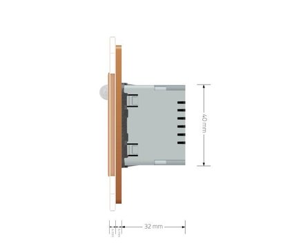 Изображение 7 LED светильник Livolo 722800513 Gold glass для помещений
