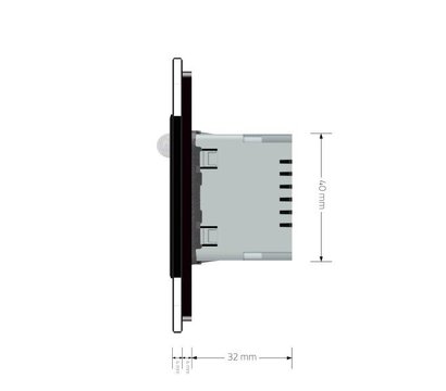 Изображение 7 LED светильник Livolo 722800512 Black glass на