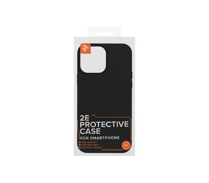 Изображение 2 Чехол 2Е Basic для Apple iPhone 13 Pro Max, Liquid Silicone, Black - 2E-IPH-13PRM-OCLS-BK