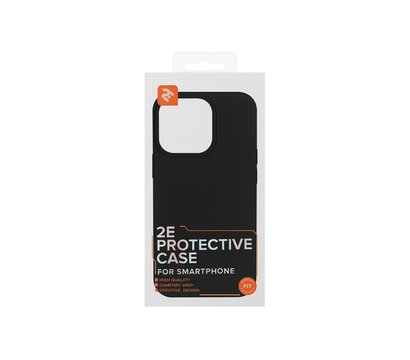 Изображение 2 Чехол 2Е Basic для Apple iPhone 13 Pro, Liquid Silicone, Black - 2E-IPH-13PR-OCLS-BK