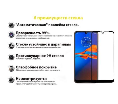 Зображення 2 Захисне скло BeCover для Motorola Moto E6i Black - 706654