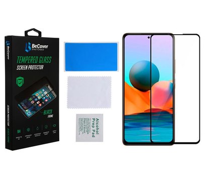 Изображение 3 Защитное стекло BeCover для Xiaomi Redmi Note 10 5G Black - 706653