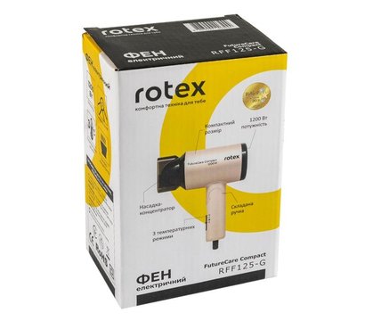 Зображення 4 Фен дорожній Rotex RFF125-G Future Care Compact