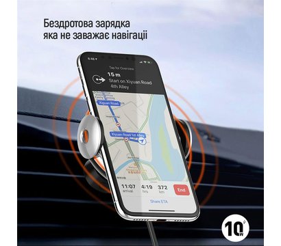 Зображення 9 Зарядний пристрій ColorWay AutoSense Car Wireless Charger 2 10W Black – CW-CHAW035Q-BK