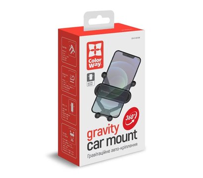 Изображение 8 Держатель ColorWay Gravity Sensor Holder Black - CW-CHG11-BK