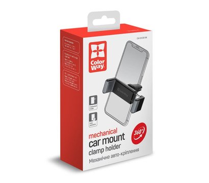 Зображення 10 Тримач ColorWay Clamp Holder CW-CHC012-BK Black