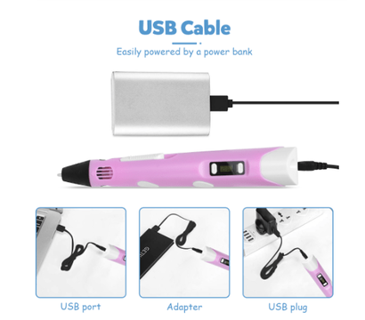 Зображення 3 3D ручка Dewang D V2 Pink