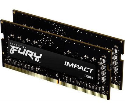 Изображение 2 Модуль памяти Kingston SoDIMM Fury Impact DDR4 2x16384Mb 3200Mhz — KF432S20IBK2/32