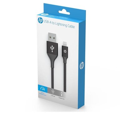 Зображення 2 Кабель HP USB - Lightning, 1м, Black - DHC-MF100-1M
