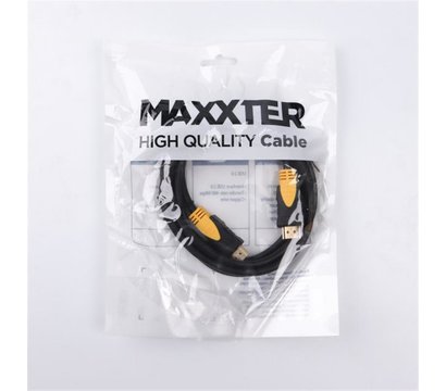 Изображение 2 Кабель мультимедийный Maxxter HDMI-HDMI, v2.0, 1м, Black - VP-HDMI-1M