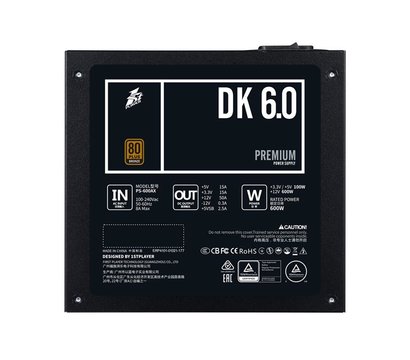 Зображення 6 Блок живлення 1stPlayer PS-600AX 600W 80 Plus Bronze