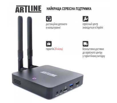Зображення 2 HD медіаплеєр Artline TvBox KM6 Wi-Fi + Ethernet