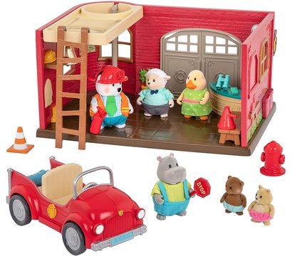 Изображение 2 транспорт и техника Lil Woodzeez Пожарная станция - WZ6609Z