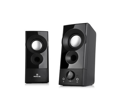 Зображення 3 Акустична система 2.0 REAL-EL S-90 Black – EL121100011