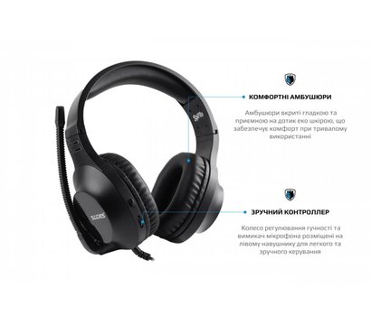 Зображення 6 Навушники Sades SA-721 Spirits Black гарнітури для ПК