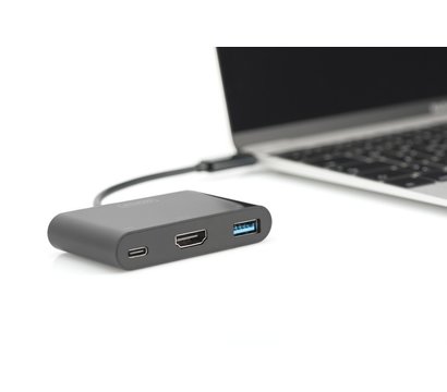 Зображення 2 Адаптер Digitus USB-C - HDMA, 2xUSB - DA-70855