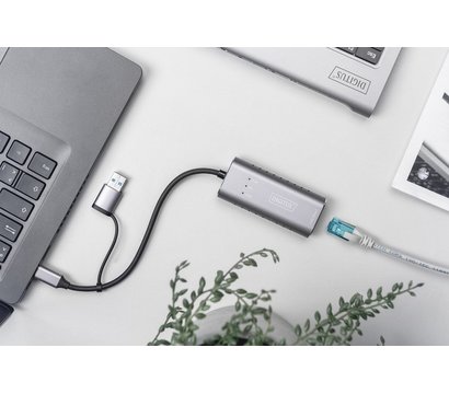 Зображення 2 Адаптер Digitus USB-C/USB 3.0 - 2.5 Gbps Ethernet - DN-3028