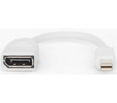 Зображення 2 Перехідник Digitus mini DP - DP, M/F, 0.15m, white - DB-340405-001-W