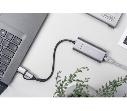 Зображення 3 Адаптер Digitus USB-C/USB 3.0 - 2.5 Gbps Ethernet - DN-3028