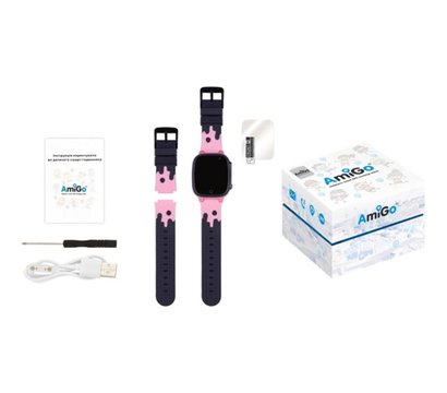 Изображение 6 Смарт-часы AmiGo GO008 Milky GPS WiFi Pink