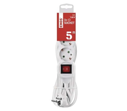 Зображення 2 Emos P1325R 5м White 3 розеток