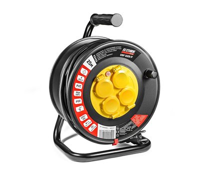 Зображення 3 Stark CRP 1525-P, 25 м, black 4 розеток