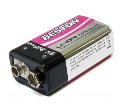 Зображення 3 Акумулятор Beston Li-ion Krona/6F22 800mAh BL 1шт
