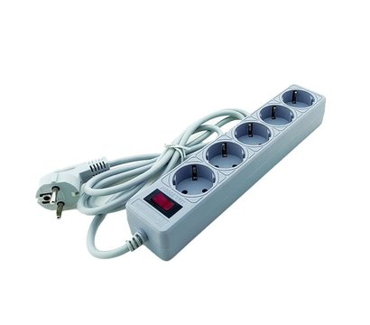 Изображение 2 Сетевой фильтр ElectroHouse EH-NFG-5.2, 2 м Grey, Длина шнура: 2 м