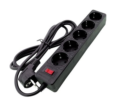 Зображення 2 Мережевий фільтр ElectroHouse EH-NFB-5.5, 5 м Black, Довжина шнура: 5 м