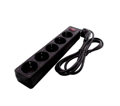 Зображення 3 Мережевий фільтр ElectroHouse EH-NFB-5.3, 3 м Black, Довжина шнура: 3 м