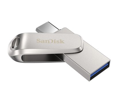 Зображення 3 USB флеш накопичувач SanDisk Ultra Dual Luxe 128GB USB3.1 Silver — SDDDC4-128G-G46