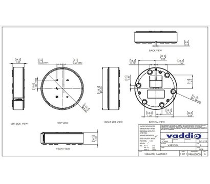 Зображення 5 Мікрофон Vaddio TableMIC White для конференцій