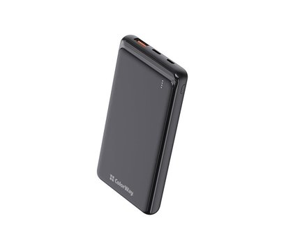 Зображення 4 Батарея мобільна ColorWay Slim 10000mAh Black — CW-PB100LPG3BK-PD