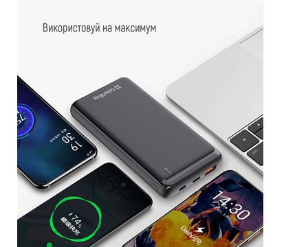 Зображення 10 Батарея мобільна ColorWay Slim 10000mAh Black — CW-PB100LPG3BK-PD