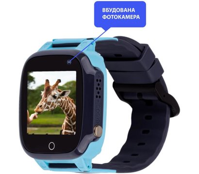 Изображение 2 Смарт-часы AmiGo GO008 Milky GPS WiFi Blue