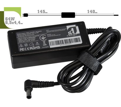 Зображення 2 Блок живлення ноутбука 1StCharger для Sony 16V 64W 4A 6.5х4.4мм - AC1STSO64WA1